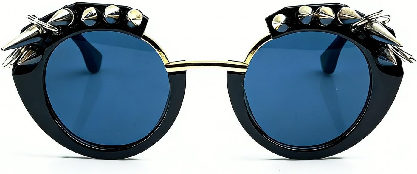 Laureles Модные солнцезащитные очки с шипами для женщин, рок-аксессуар, металлические заклепки, «кошачий глаз», солнцезащитные очки в стиле Y2k для мужчин, панк-клуб, косплей, C1
Laureles Модные солнцезащитные очки с шипами для женщин, рок-аксессуар, металлические заклепки, «кошачий глаз», солнцезащитные очки в стиле Y2k для мужчин, панк-клуб, косплей, C1