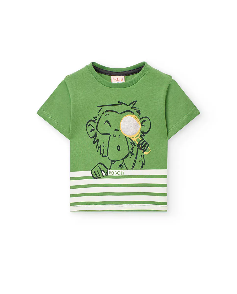 Baby boy футболка с коротким рукавом и круглым вырезом Boboli, зеленый
Baby boy футболка с коротким рукавом и круглым вырезом Boboli, зеленый