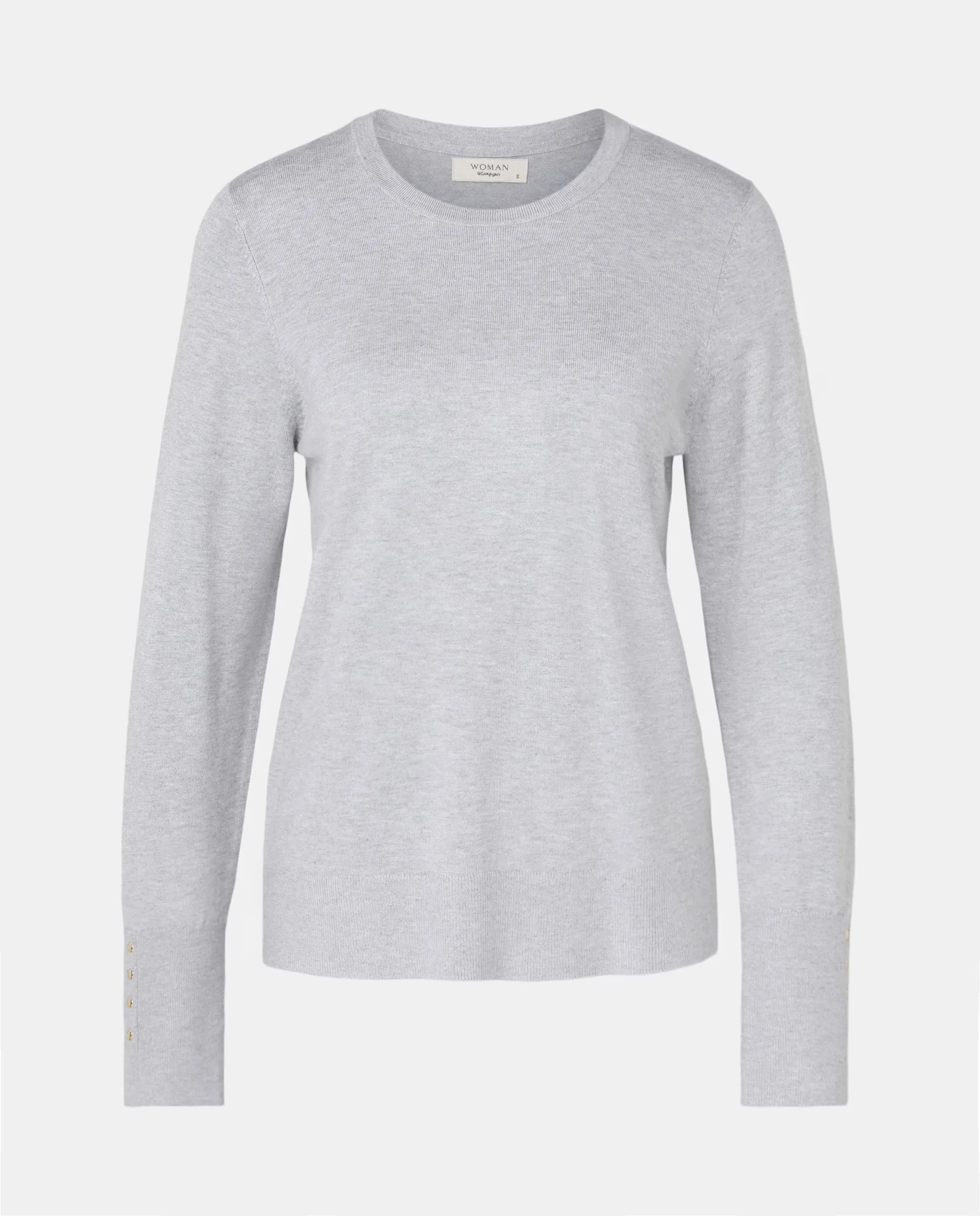 Базовый женский свитер из вискозы без узоров Woman El Corte Inglés, светло-серый
Базовый женский свитер из вискозы без узоров Woman El Corte Inglés, светло-серый