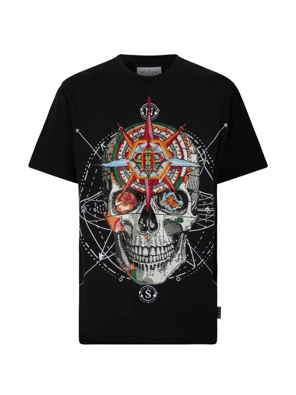 Футболка с черепом из роз и камней Philipp Plein, черный
Футболка с черепом из роз и камней Philipp Plein, черный