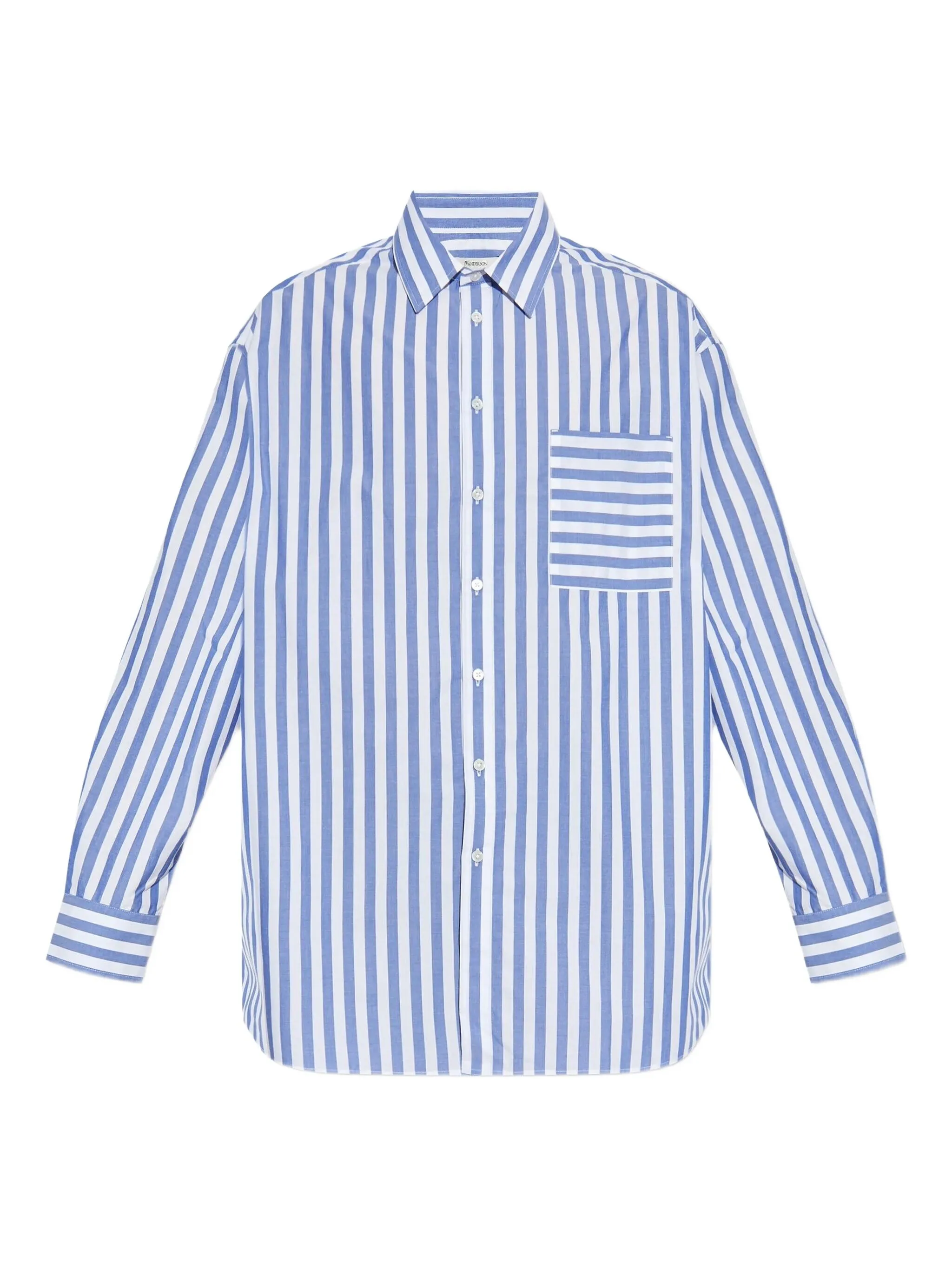 Полосатая рубашка с накладным карманом Jw Anderson, синий
Полосатая рубашка с накладным карманом Jw Anderson, синий