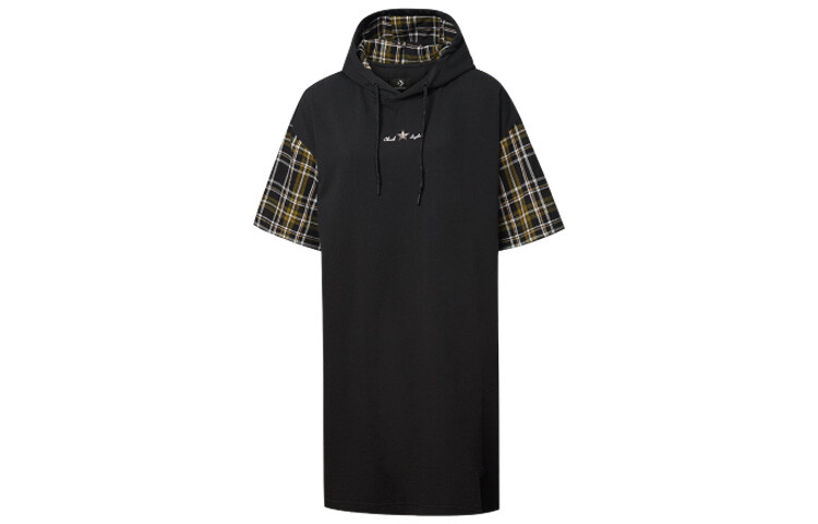 Converse Женское платье с шортами и рукавами, цвет Black 
Converse Женское платье с шортами и рукавами, цвет Black