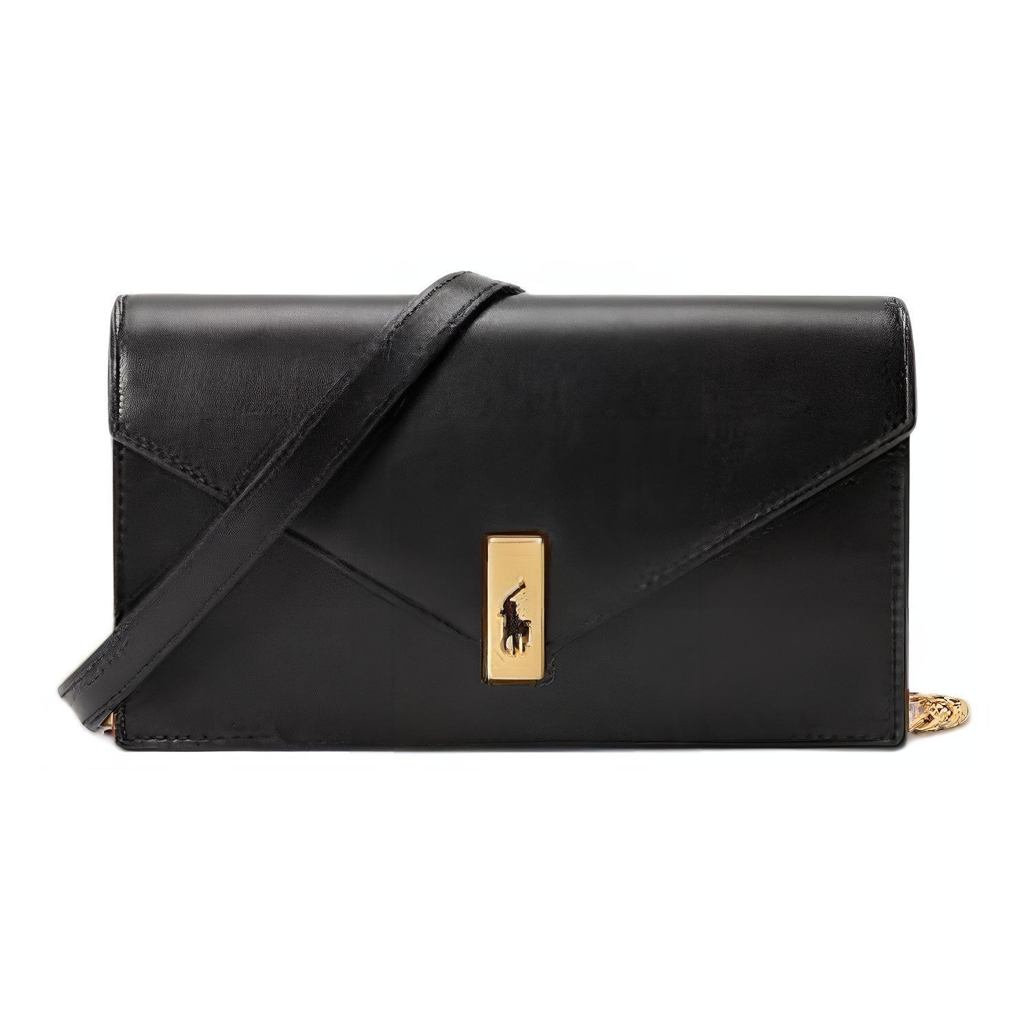 Ralph Lauren Кожаная сумка через плечо для женщин черная
Ralph Lauren Кожаная сумка через плечо для женщин черная