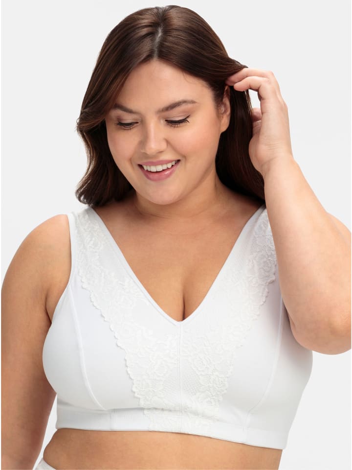 Бюстгальтер без косточек sheego, белый
Бюстгальтер без косточек sheego, белый