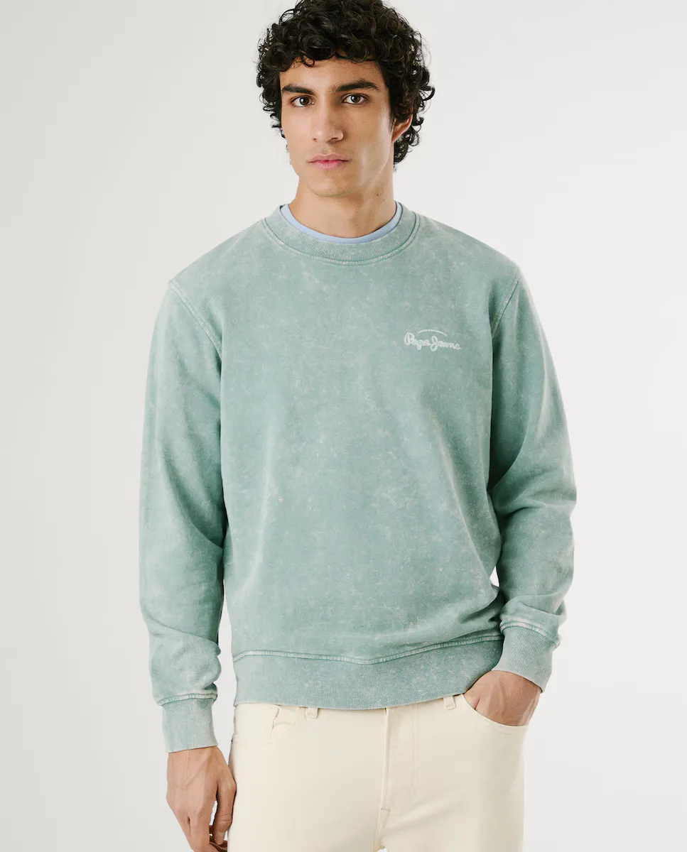 Мужская толстовка с круглым вырезом и принтом на спине Pepe Jeans, зеленый
Мужская толстовка с круглым вырезом и принтом на спине Pepe Jeans, зеленый