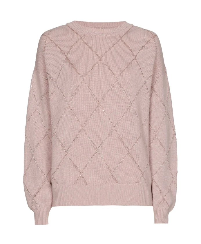 Розовый клетчатый свитер из люрекса Marie Mãro, розовый
Розовый клетчатый свитер из люрекса Marie Mãro, розовый