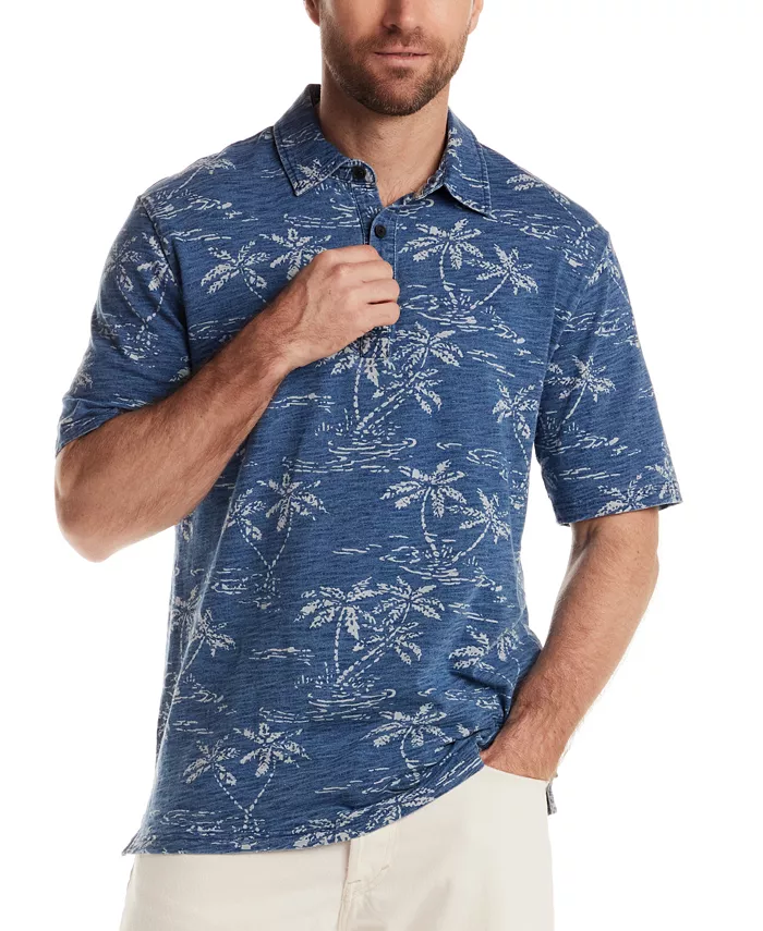 Мужская поло с коротким рукавом в тропическом принте Weatherproof Vintage, синий
Мужская поло с коротким рукавом в тропическом принте Weatherproof Vintage, синий