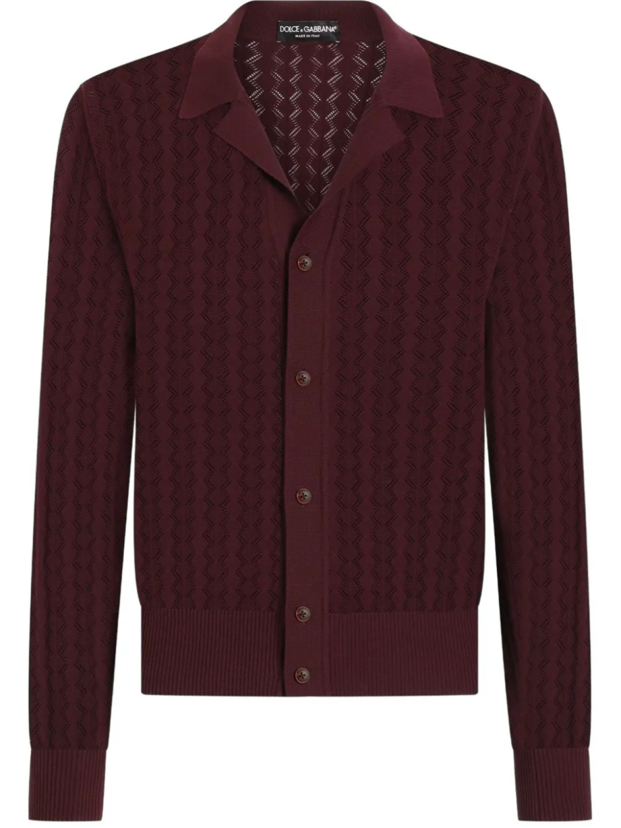 Кардиган Dolce & Gabbana зигзагообразной вязки, красный
Кардиган Dolce & Gabbana зигзагообразной вязки, красный