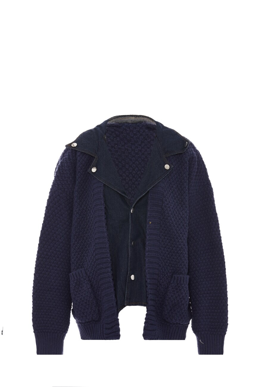 Вязаный кардиган SANIKA Knit Cardigan, морской синий 
Вязаный кардиган SANIKA Knit Cardigan, морской синий