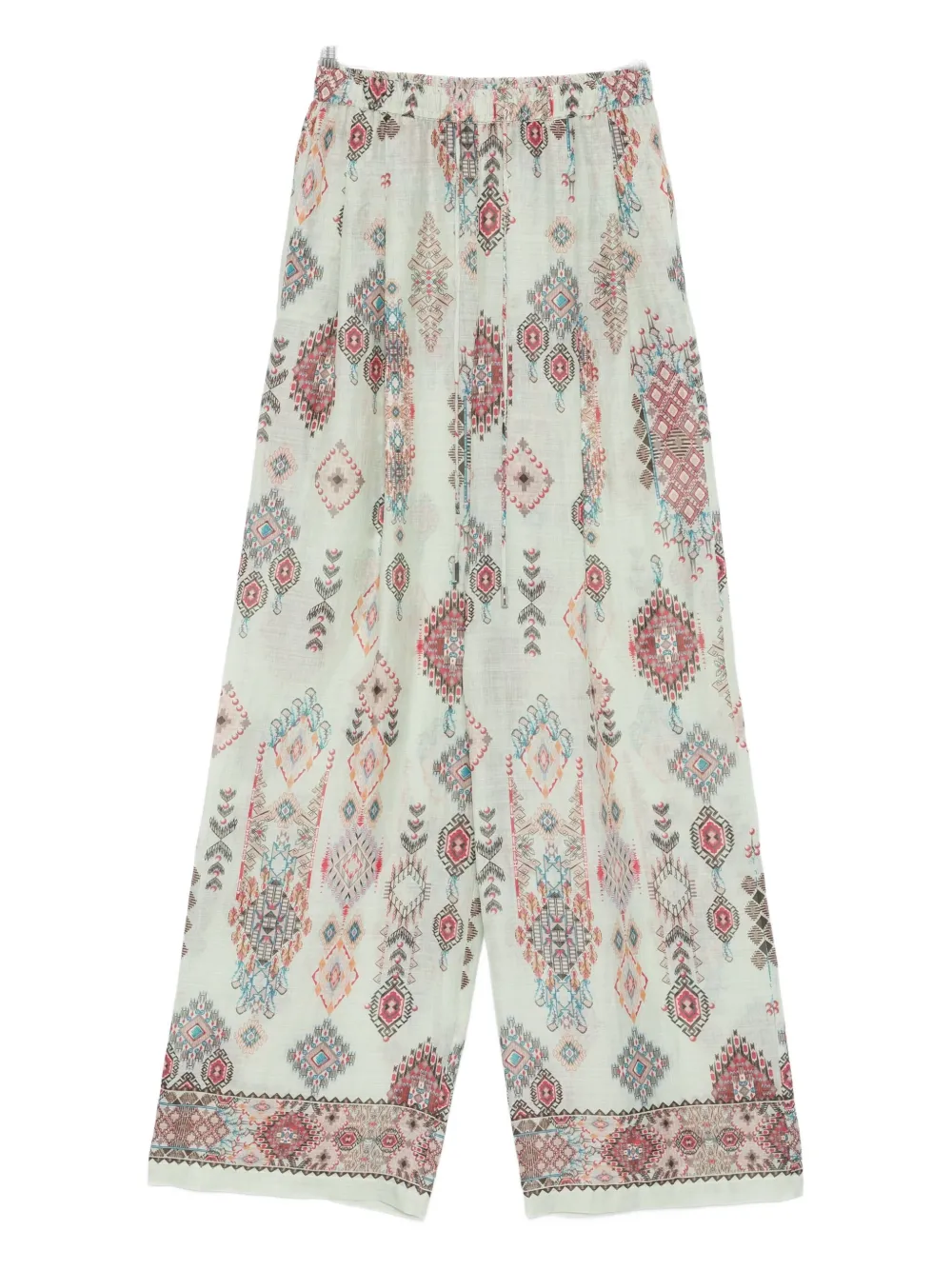 Брюки из рами с геометрическим принтом Ermanno Scervino, зеленый
Брюки из рами с геометрическим принтом Ermanno Scervino, зеленый