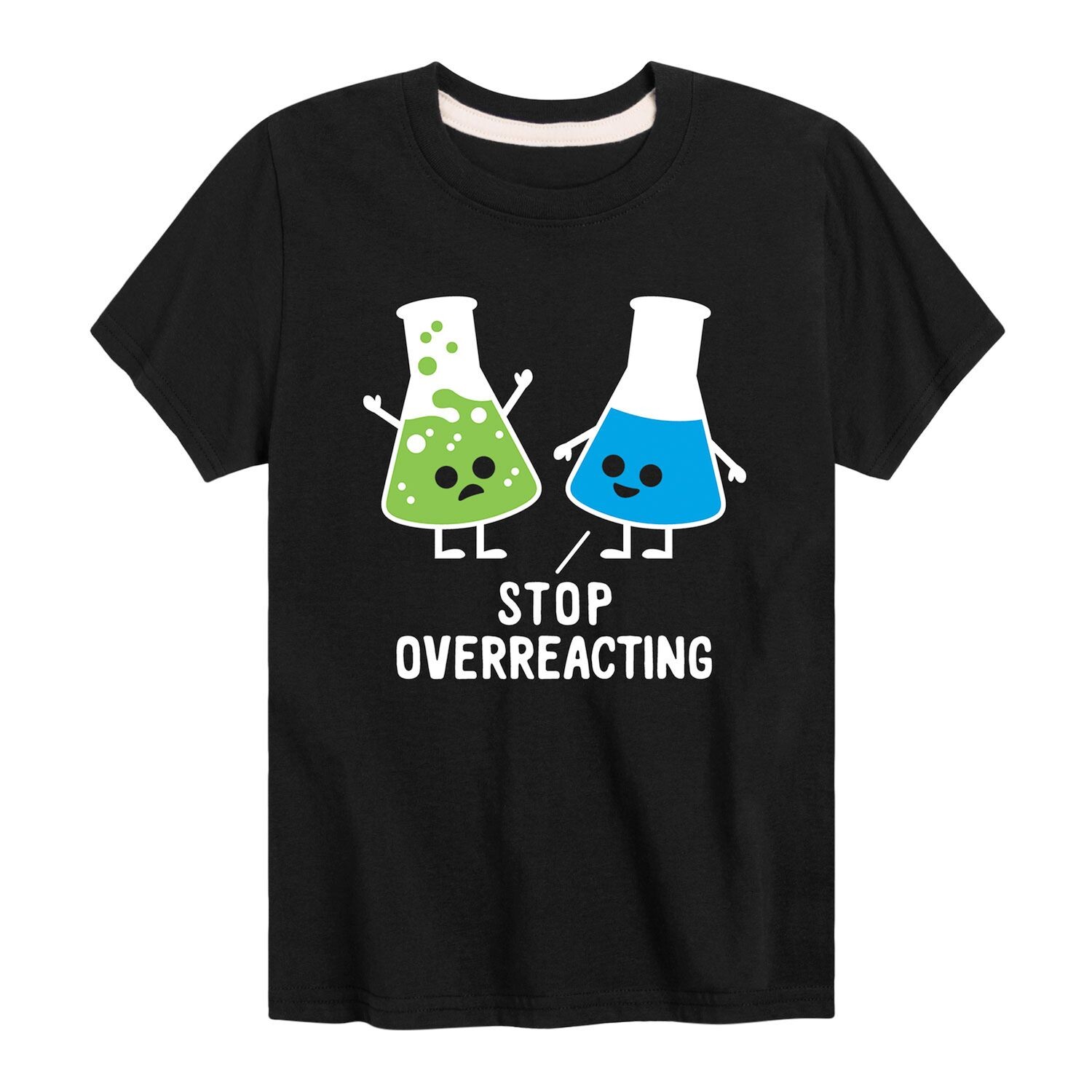 Футболка с рисунком «Хватит слишком остро реагировать» для мальчиков 8–20 лет Licensed Character, черный 
Футболка с рисунком «Хватит слишком остро реагировать» для мальчиков 8–20 лет Licensed Character, черный