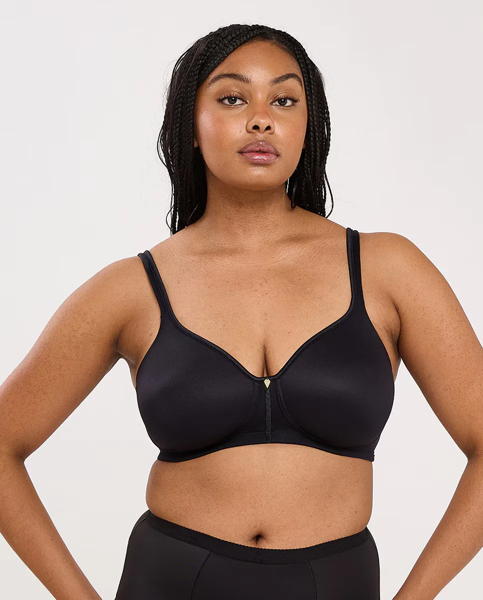 Бюстгальтер без косточек, с набивкой Sans Complexe, чёрный
Бюстгальтер без косточек, с набивкой Sans Complexe, чёрный