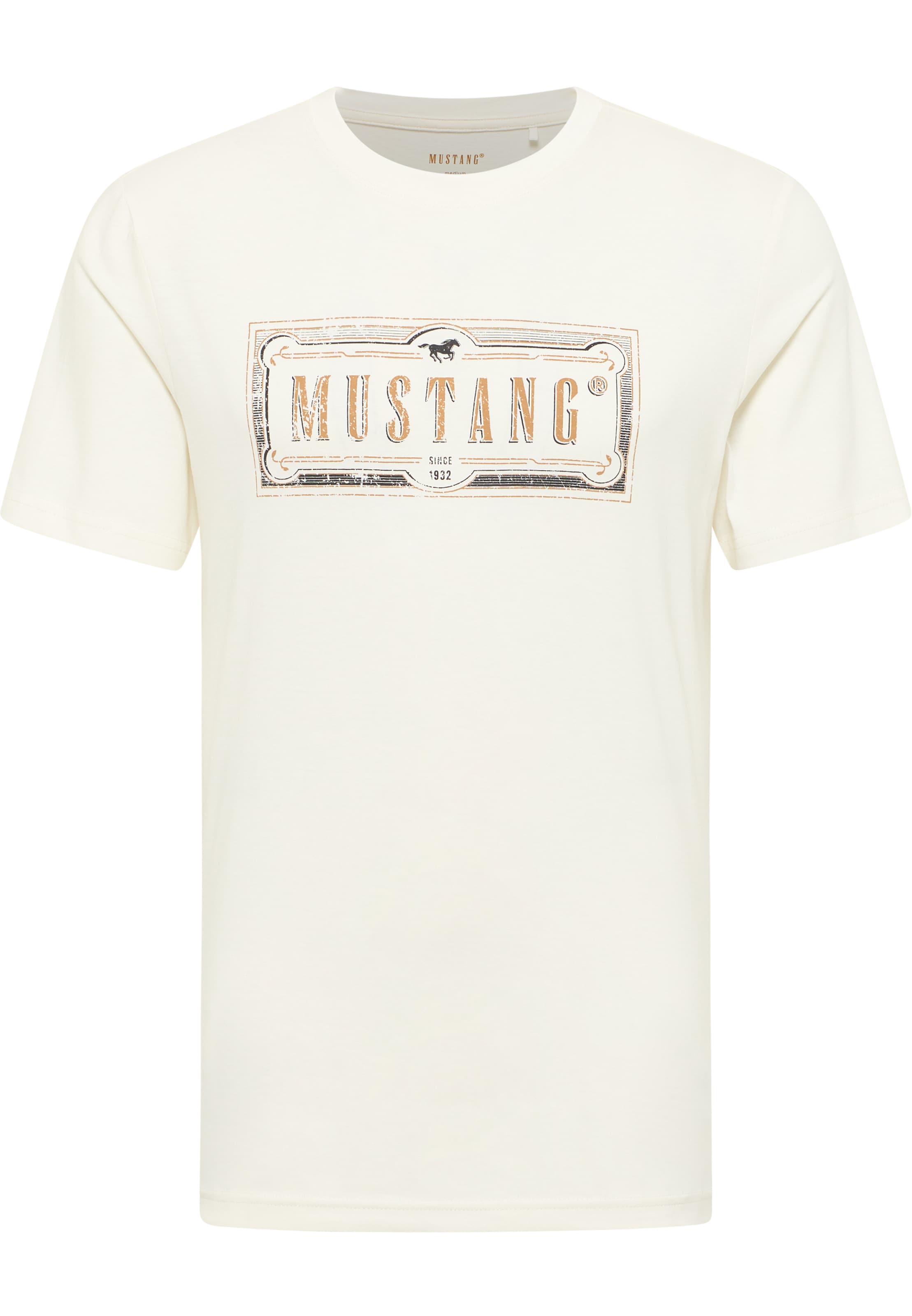 MUSTANG Футболка 'Austin' в цвете Off White
MUSTANG Футболка 'Austin' в цвете Off White