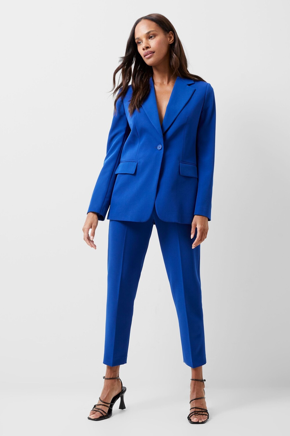 Однобортный пиджак Echo French Connection, синий 
Однобортный пиджак Echo French Connection, синий