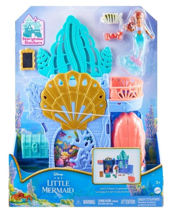 Подводный замок принцессы Диснея Ариэль, кукольные фигурки, аксессуары HPL54 Księżniczki Disneya