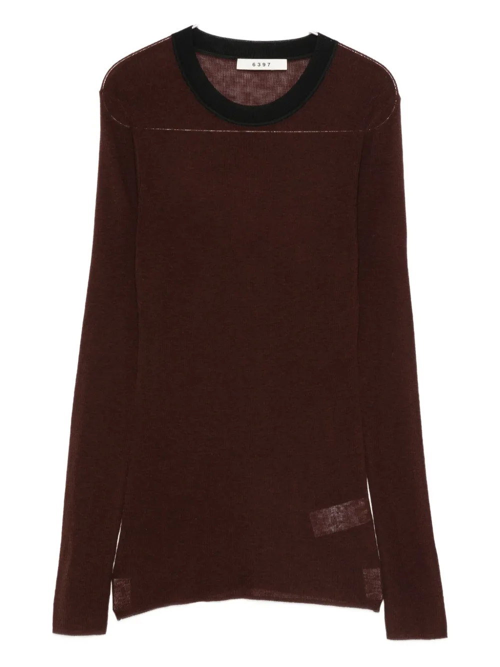 Джемпер с полосатыми деталями 6397, коричневый
Джемпер с полосатыми деталями 6397, коричневый