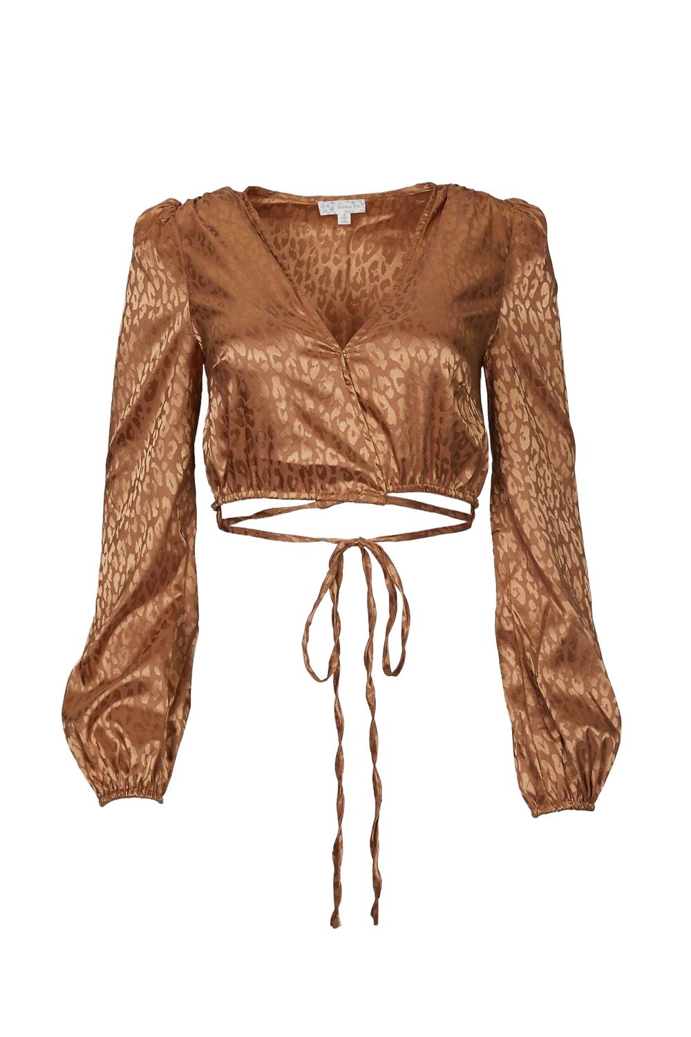 Укороченный топ-халат из атласного жаккарда в цвете Spice ENDLESS BLU., Spice
Укороченный топ-халат из атласного жаккарда в цвете Spice ENDLESS BLU., Spice