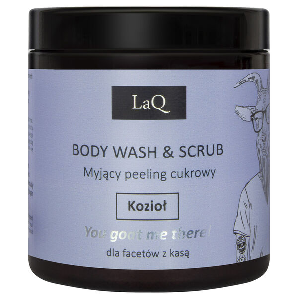 Мужской очищающий сахарный скраб для тела, 200 мл Laq Kozioł z klasą
Мужской очищающий сахарный скраб для тела, 200 мл Laq Kozioł z klasą