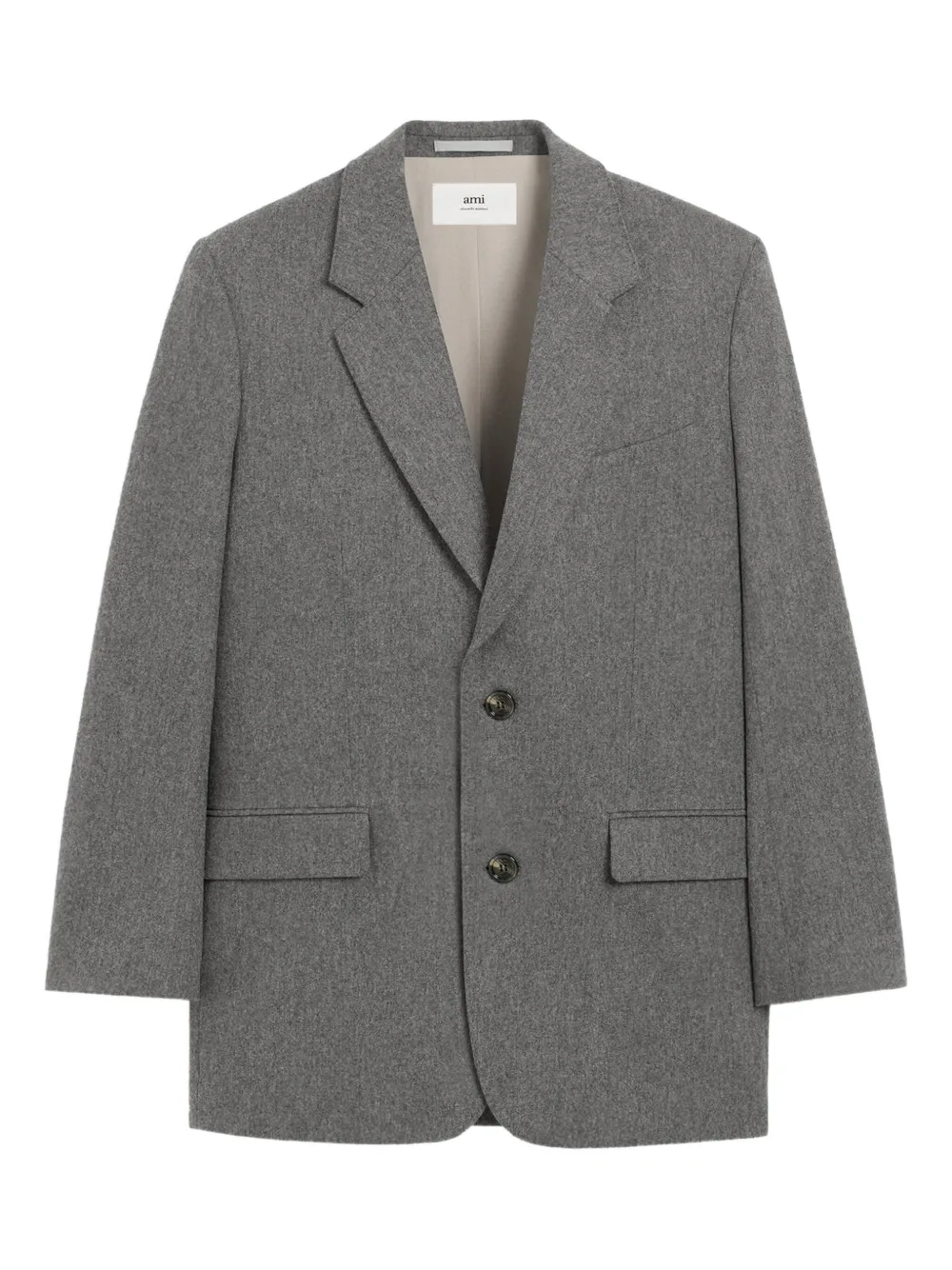 Шерстяной блейзер с меланжевым эффектом AMI Paris, серый
Шерстяной блейзер с меланжевым эффектом AMI Paris, серый