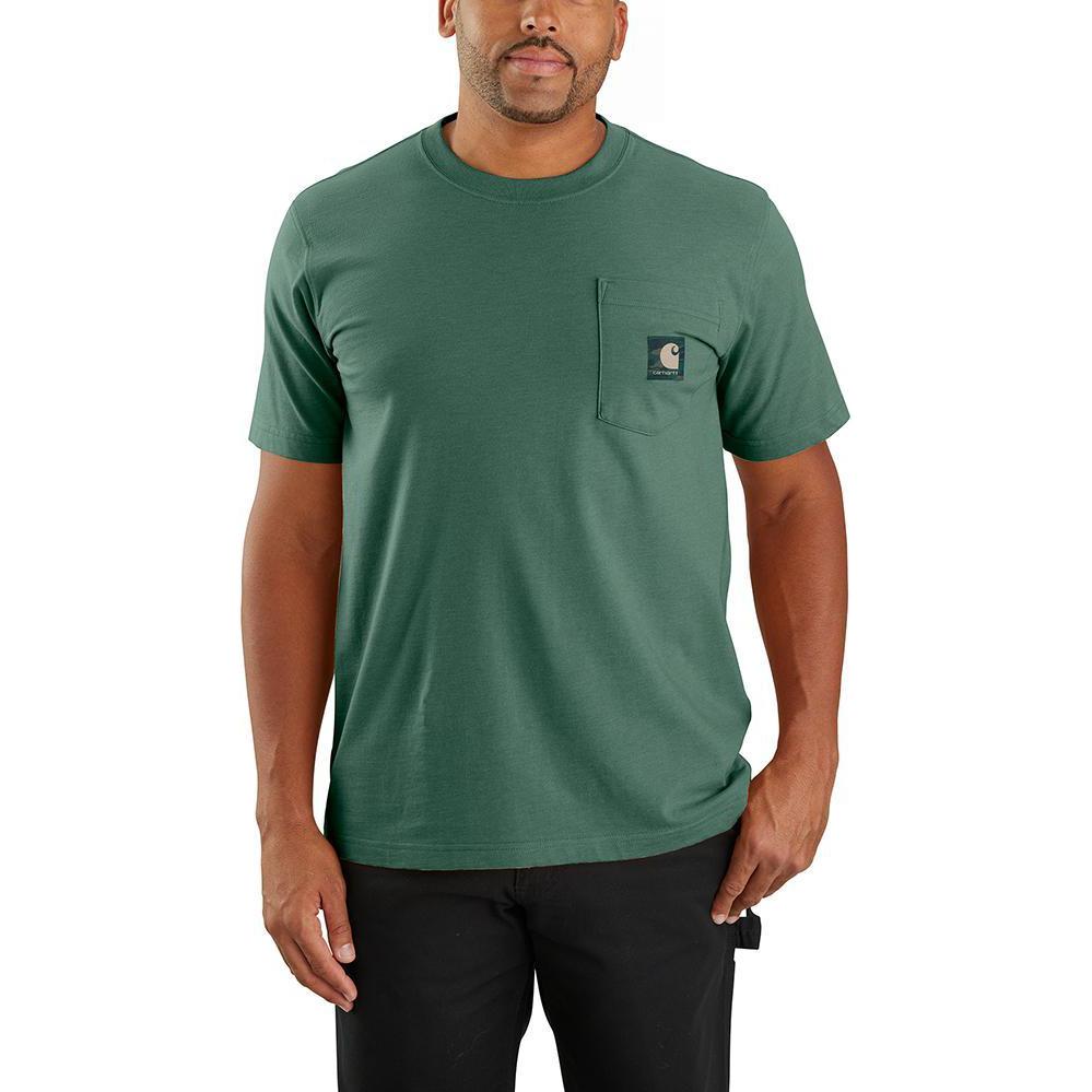 Футболка с коротким рукавом и камуфляжным карманом Carhartt, свободный крой, цвет Hickory Nuts Heather
Футболка с коротким рукавом и камуфляжным карманом Carhartt, свободный крой, цвет Hickory Nuts Heather