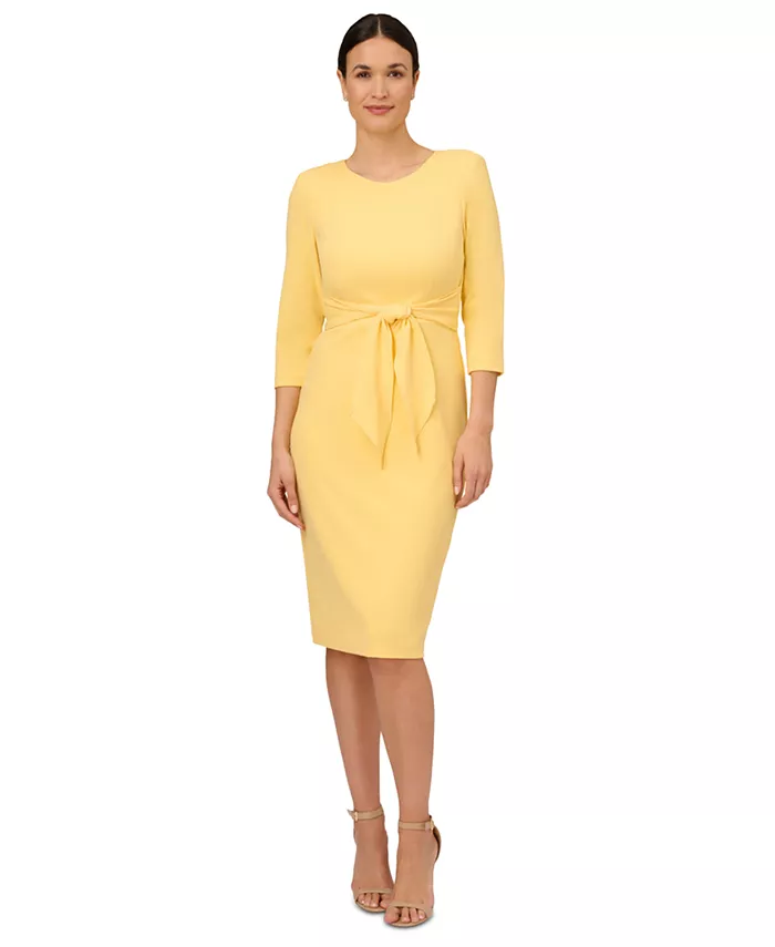 Женское креповое платье-футляр с рукавами 3/4 Adrianna Papell, желтый
Женское креповое платье-футляр с рукавами 3/4 Adrianna Papell, желтый