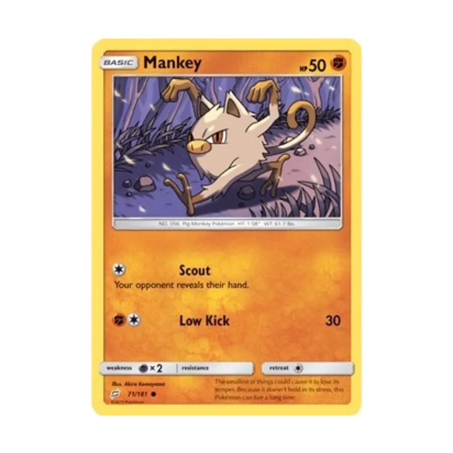 CCG Мэнки (К) #71, Pokemon - SM - Team Up - Singles 
CCG Мэнки (К) #71, Pokemon - SM - Team Up - Singles
