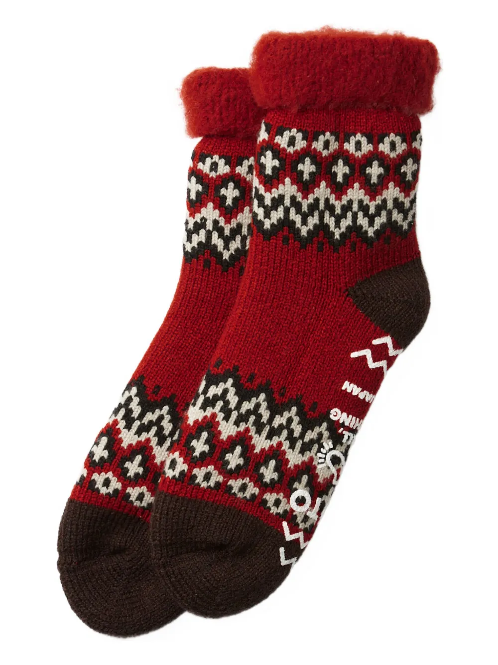 Домашние носки с узором фэйр-аил Rototo, красный
Домашние носки с узором фэйр-аил Rototo, красный