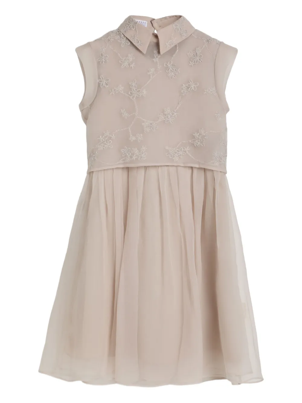 Шелковое платье с цветочной вышивкой (комплект из двух) Brunello Cucinelli Kids, нейтральный
Шелковое платье с цветочной вышивкой (комплект из двух) Brunello Cucinelli Kids, нейтральный