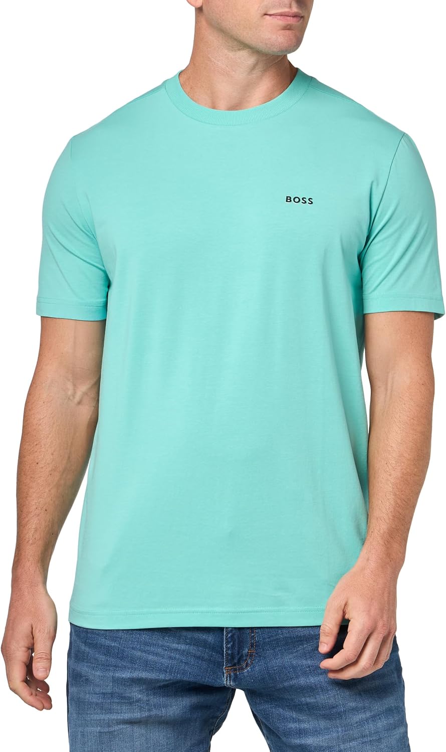 Футболка BOSS Men's Contrast Logo из хлопка и эластичного хлопка, Poolside Blue, Синий, Футболка BOSS Men's Contrast Logo из хлопка и эластичного хлопка, Poolside Blue
Футболка BOSS Men's Contrast Logo из хлопка и эластичного хлопка, Poolside Blue, Синий, Футболка BOSS Men's Contrast Logo из хлопка и эластичного хлопка, Poolside Blue