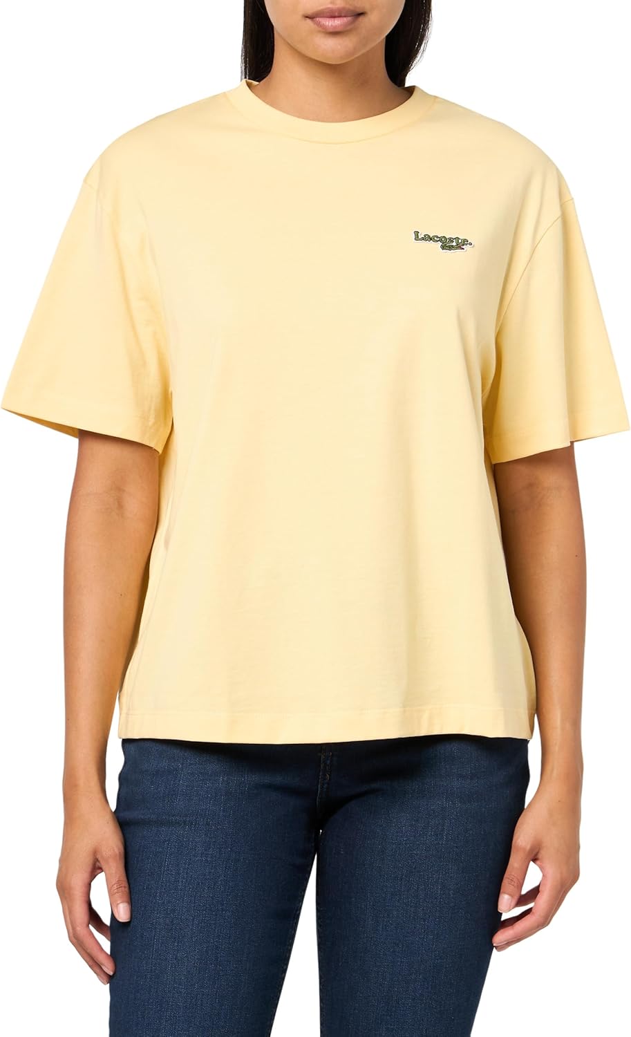 Lacoste Женская Футболка Relaxed Fit с Ретро-Логотипом, Sesame Yellow, Желтый, Lacoste Женская Футболка Relaxed Fit с Ретро-Логотипом, Sesame Yellow
Lacoste Женская Футболка Relaxed Fit с Ретро-Логотипом, Sesame Yellow, Желтый, Lacoste Женская Футболка Relaxed Fit с Ретро-Логотипом, Sesame Yellow