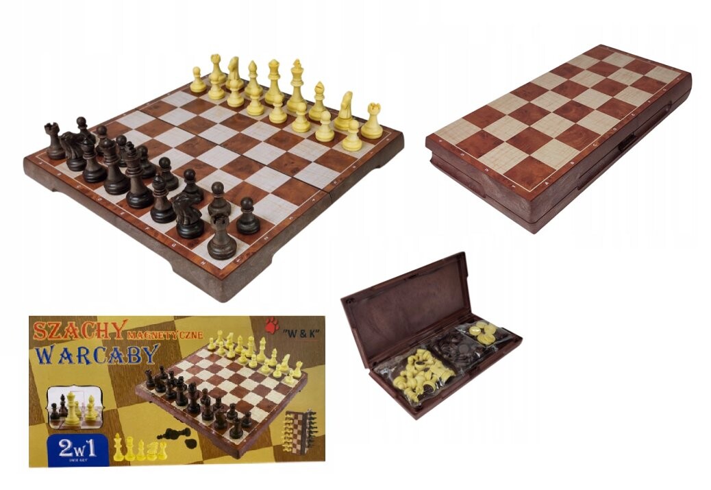 Шахматы, Магнитные шашки 2в1, W&K, большие
Шахматы, Магнитные шашки 2в1, W&K, большие