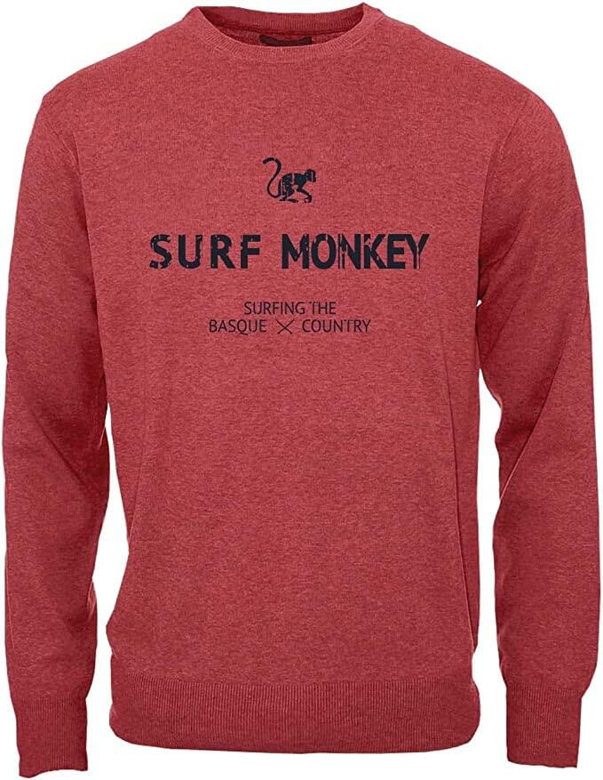 SURF MONKEY Толстовка с круглым вырезом из органического хлопка для взрослых (красная)
SURF MONKEY Толстовка с круглым вырезом из органического хлопка для взрослых (красная)