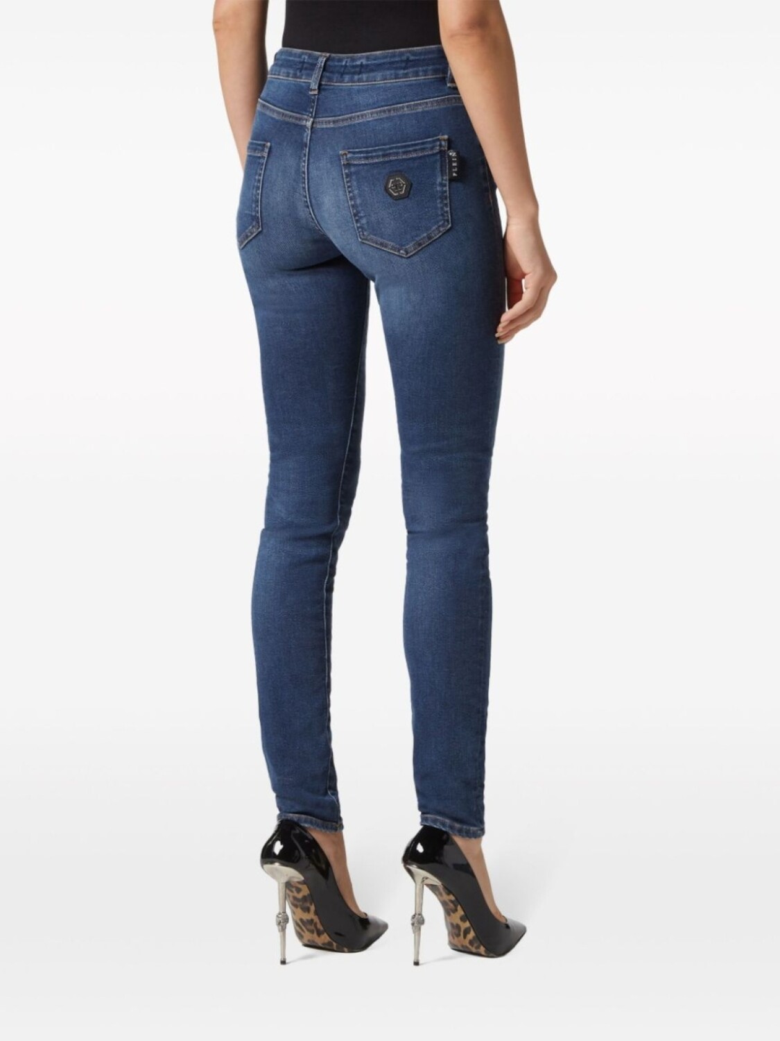 Philipp Plein джинсы скинни с логотипом, синий
Philipp Plein джинсы скинни с логотипом, синий