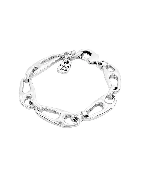 Браслет из стерлингового серебра с позолотой 18 карат с застежкой-карабином Unode50, silver
Браслет из стерлингового серебра с позолотой 18 карат с застежкой-карабином Unode50, silver