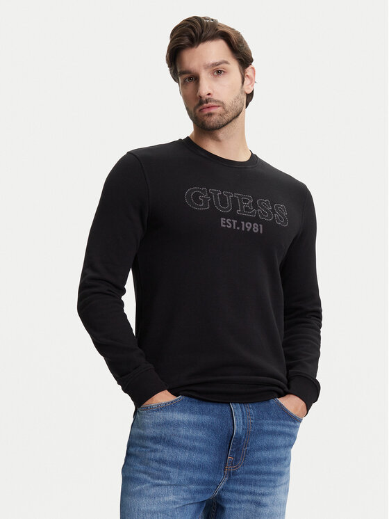 Толстовка обычного кроя M5YQ08 KCN01 Guess, черный 
Толстовка обычного кроя M5YQ08 KCN01 Guess, черный