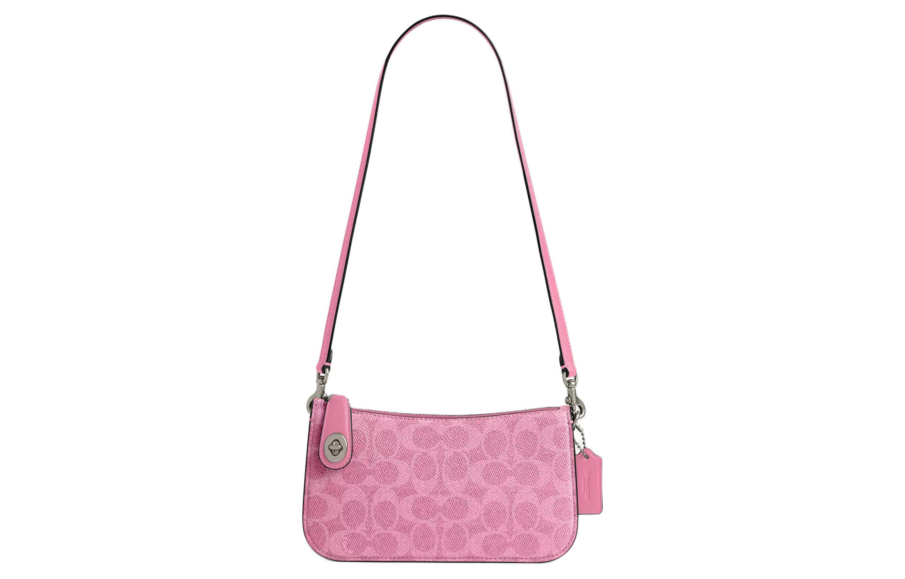 COACH Сумка через плечо Penn Coated Canvas с отделкой из телячьей кожи, женская, серебро и ярко-розовый
COACH Сумка через плечо Penn Coated Canvas с отделкой из телячьей кожи, женская, серебро и ярко-розовый