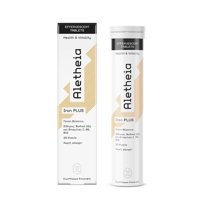 Aletheia Iron Plus Health & Vitality - Железо, фолиевая кислота и витамин C - 20 шипучих таблеток Vican
Aletheia Iron Plus Health & Vitality - Железо, фолиевая кислота и витамин C - 20 шипучих таблеток Vican