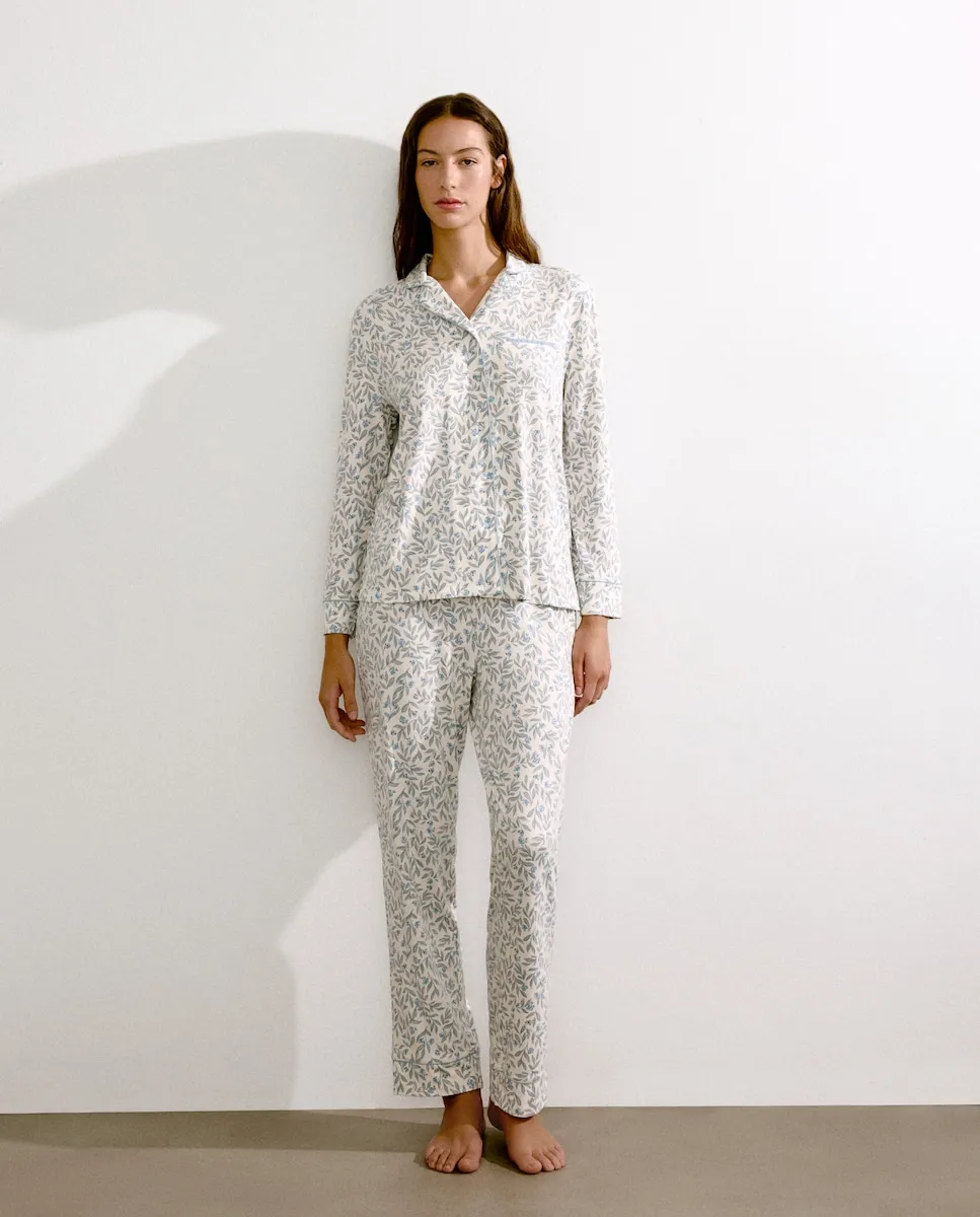 Женская пижама с цветочным принтом Énfasis, синий
Женская пижама с цветочным принтом Énfasis, синий