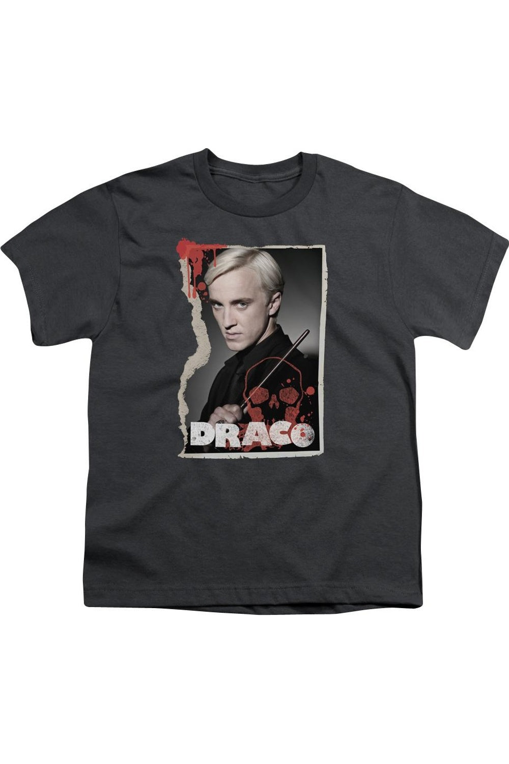 Футболка с коротким рукавом для подростков Harry Potter с Драко Малфоем Gildan, Charcoal 
Футболка с коротким рукавом для подростков Harry Potter с Драко Малфоем Gildan, Charcoal