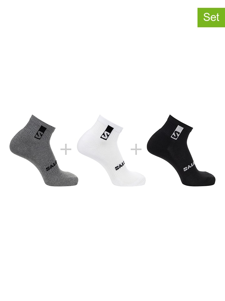 SALOMON Набор из 3 пар: функциональные носки "Everyday Ankle" серого, белого и черного цвета
SALOMON Набор из 3 пар: функциональные носки "Everyday Ankle" серого, белого и черного цвета