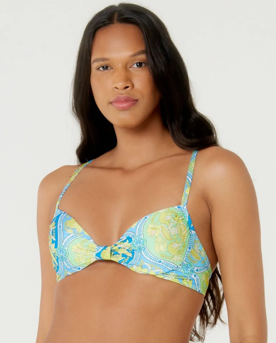 Верх бикини-балконет с принтом и подкладкой Blueman, синий
Верх бикини-балконет с принтом и подкладкой Blueman, синий