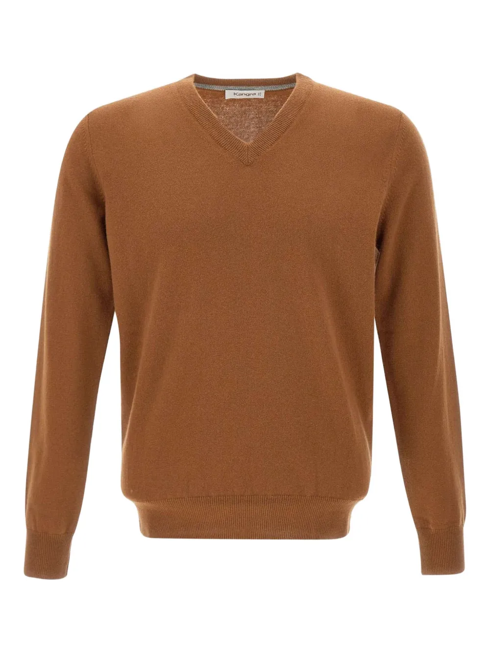 Вязаный свитер с V-образным вырезом Kangra, коричневый
Вязаный свитер с V-образным вырезом Kangra, коричневый
