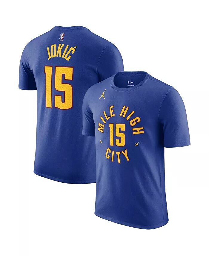 Мужская футболка Nikola Jokic Blue Denver Nuggets 2022/23 Statement Edition с именем и номером Jordan, синий
Мужская футболка Nikola Jokic Blue Denver Nuggets 2022/23 Statement Edition с именем и номером Jordan, синий