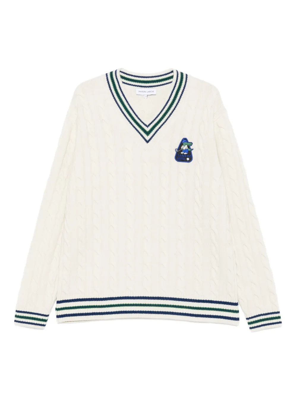 Свитер Verlomne с V-образным вырезом Maison Labiche, белый
Свитер Verlomne с V-образным вырезом Maison Labiche, белый