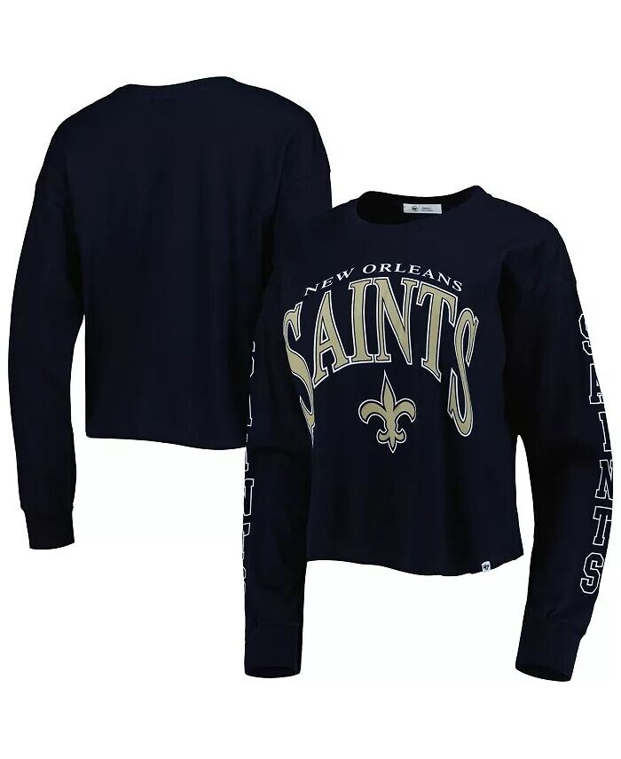 Женская черная укороченная футболка с длинным рукавом New Orleans Saints Skyler Parkway '47 Brand
Женская черная укороченная футболка с длинным рукавом New Orleans Saints Skyler Parkway '47 Brand