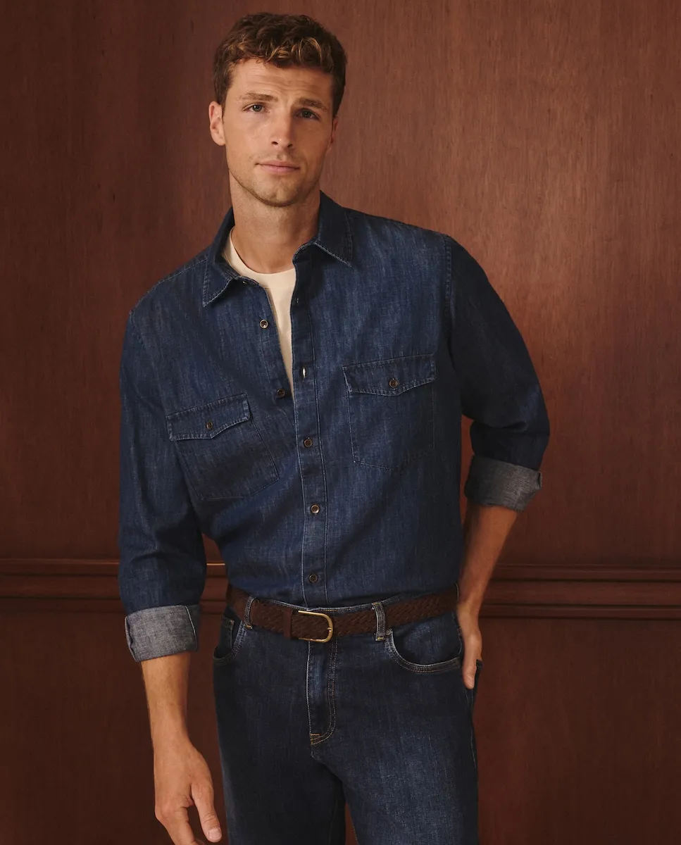 Мужская джинсовая рубашка Lloyd's, индиго
Мужская джинсовая рубашка Lloyd's, индиго