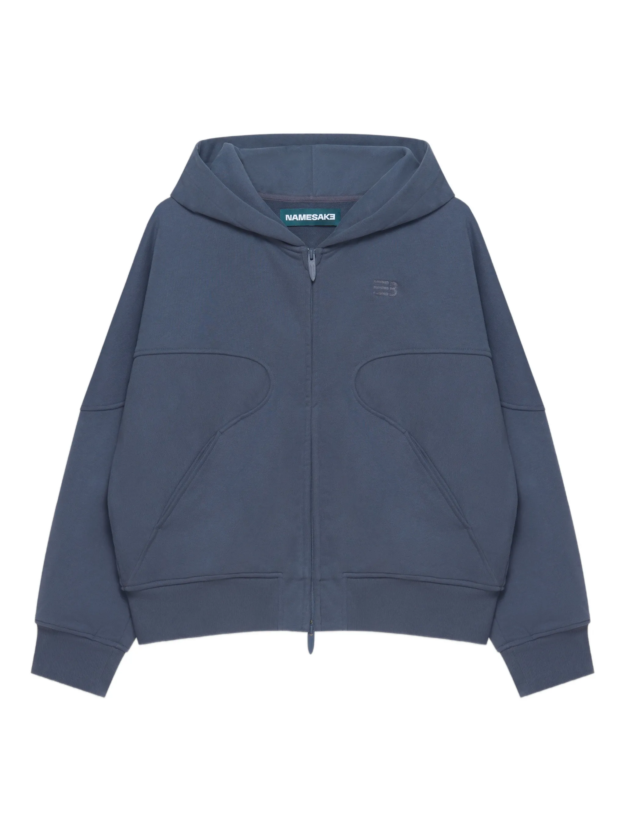 Худи на молнии со вставками Namesake, синий
Худи на молнии со вставками Namesake, синий