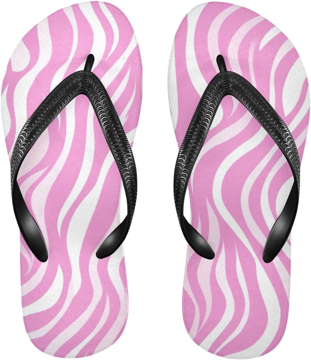 Пляжные летние повседневные шлепанцы с розовыми волнистыми полосками для женщин и мужчин, тапочки для душа Kfbe
Пляжные летние повседневные шлепанцы с розовыми волнистыми полосками для женщин и мужчин, тапочки для душа Kfbe