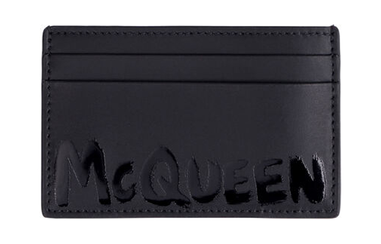 Кожаный кардхолдер мужской черный Alexander McQueen 
Кожаный кардхолдер мужской черный Alexander McQueen