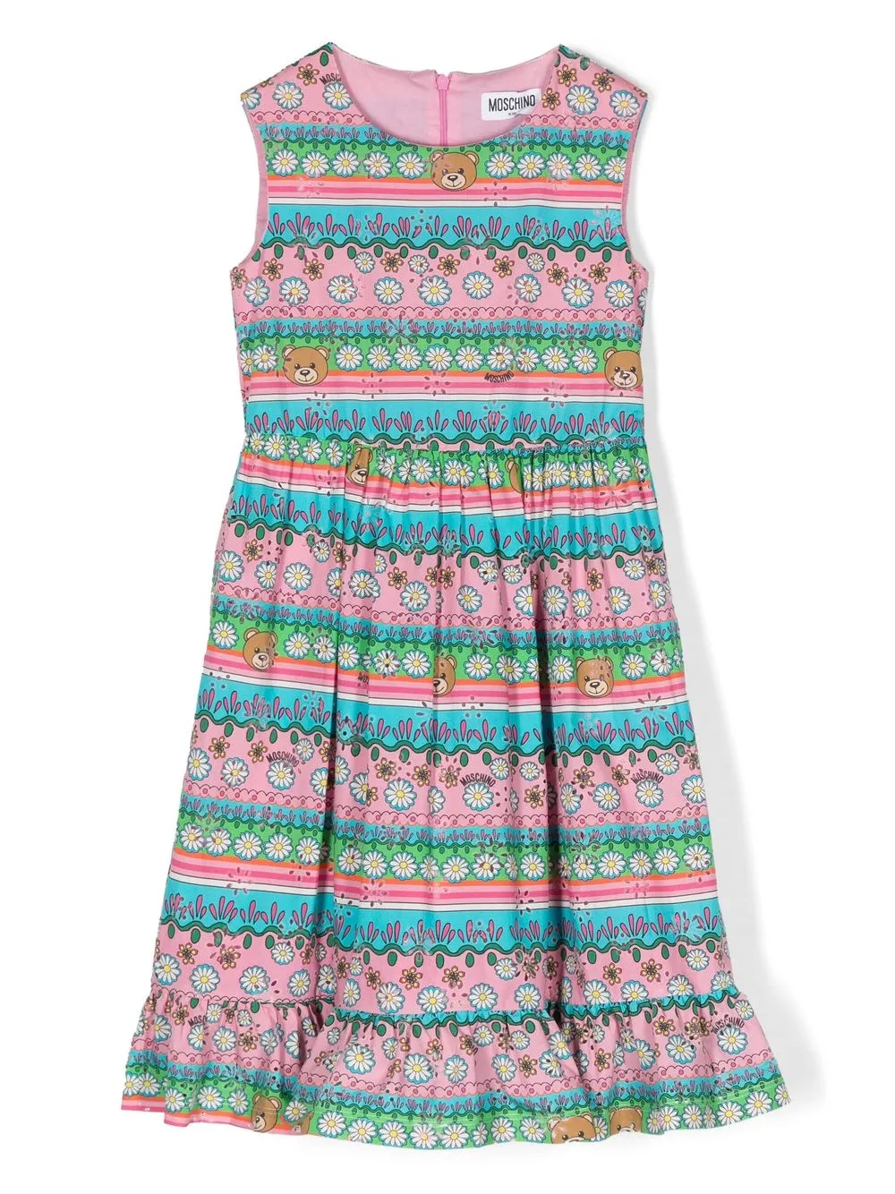 Платье без рукавов с логотипом Moschino Kids, розовый
Платье без рукавов с логотипом Moschino Kids, розовый